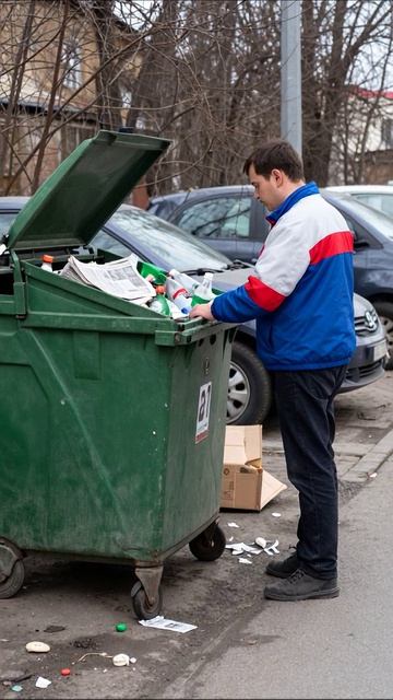 Потерянный в мусоре: Скрытая правда о нашей реальности #безысходность #крутоймир #социальныепроблем