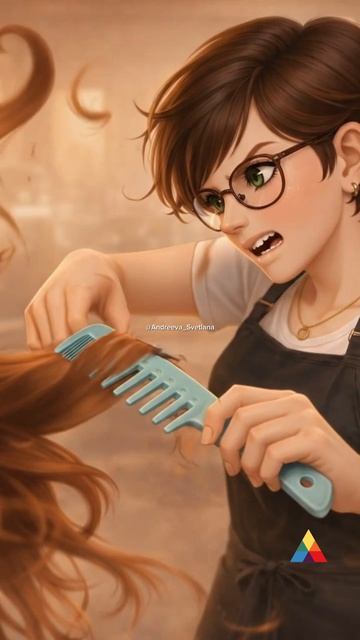 Мне только
кончики подравнять…