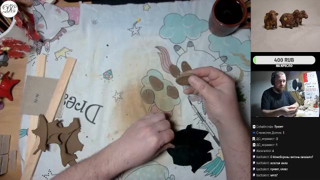 Творческий стрим. Плитка с отпечатками растений и коры. #ДС_керамист #DSceramist