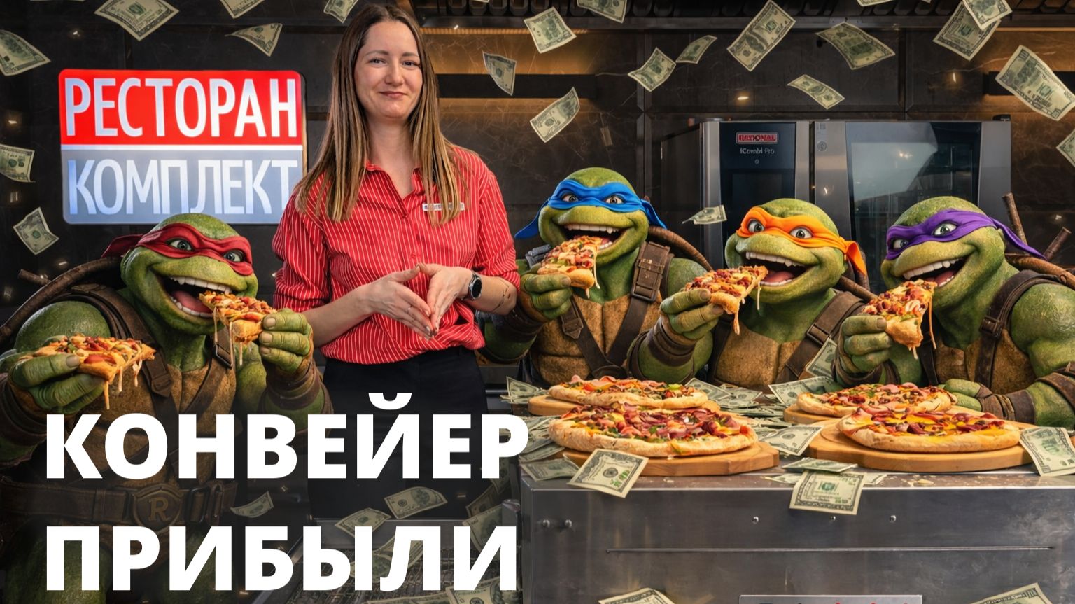КОНВЕЙЕР ПРИБЫЛИ — печь для пиццы ROBOLABS Robochef