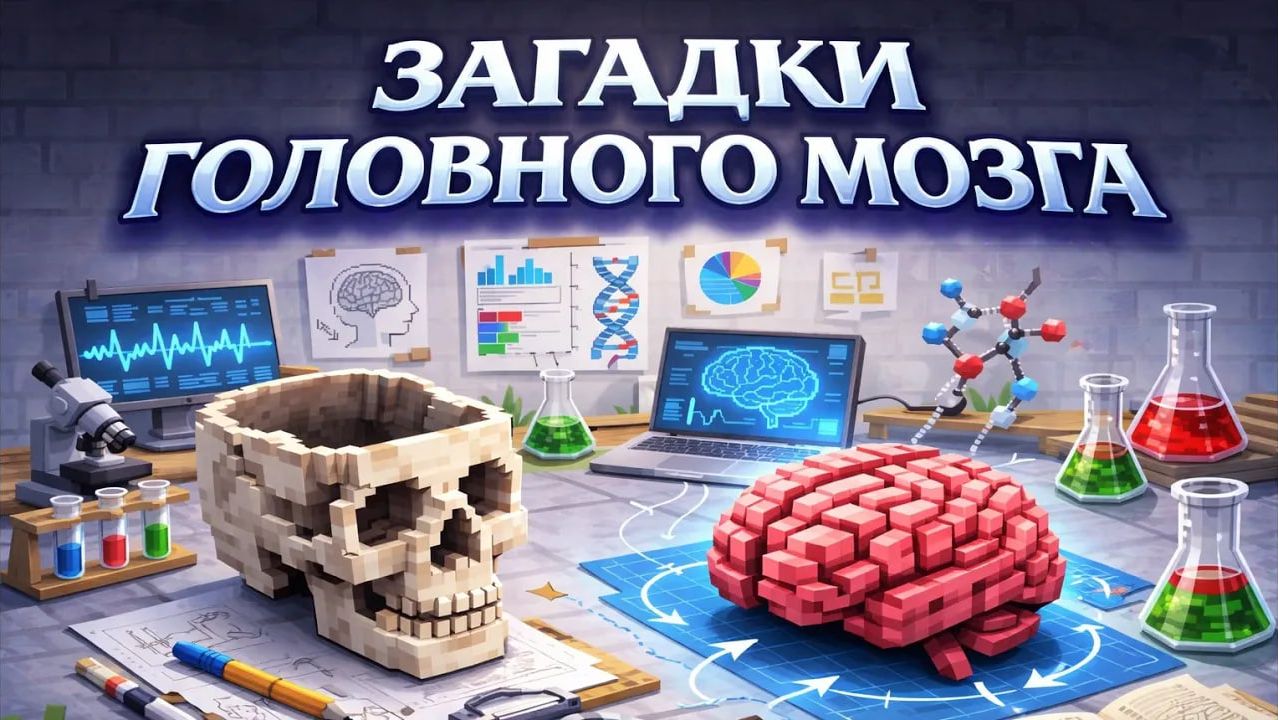 Загадки головного мозга. Секрет черепа | Лекция в Minecraft | MindCube Академия