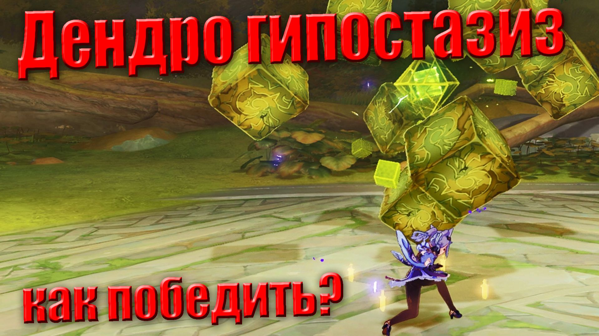 Дендро гипостазис босс в Геншин импакт как победить отряд, тактика, стратегия