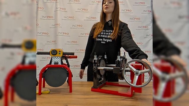 Редукторный станок для сварки ПНД труб 63-160 мм 2-х зажимной