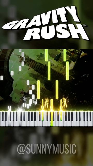 Discovery Of Gravitation (Gravity Rush) 【 Piano / SHORTS 】 #GravityRush  #synthesia