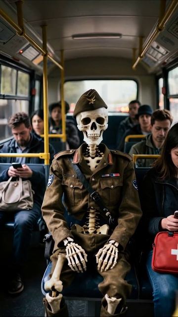 Путешествие в забвение: когда прошлое не отпускает #скелет #транспорт #одиночество