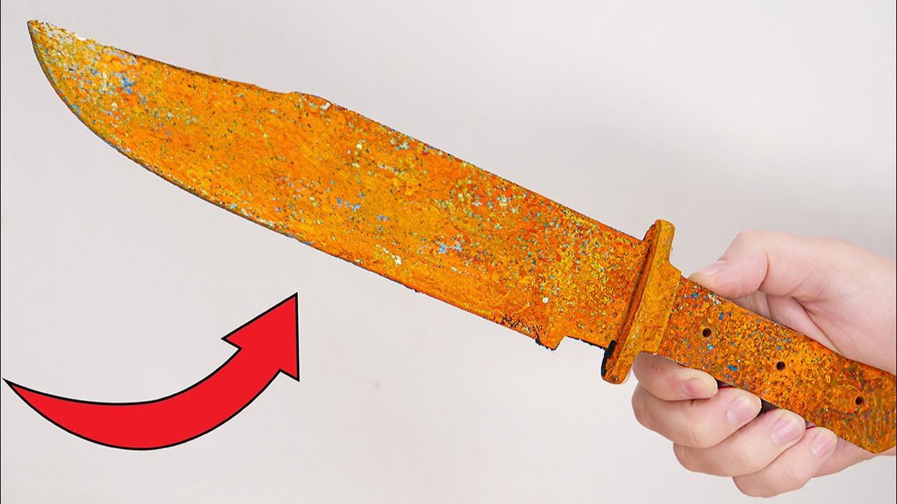 Реставрация ржавого советского ножа