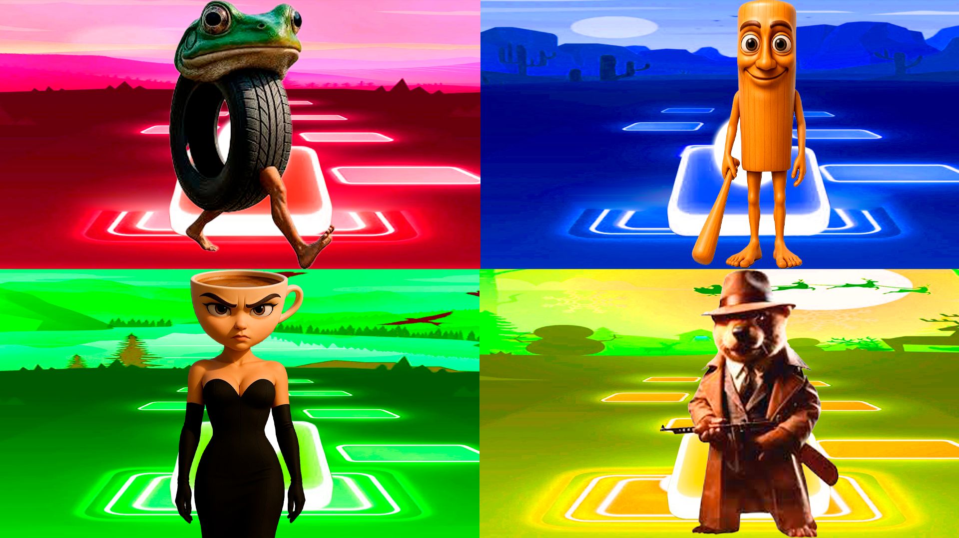 Coffin Dance БРЕЙНРОТ 💎 Итальянские Мемы | Tiles Hop №372