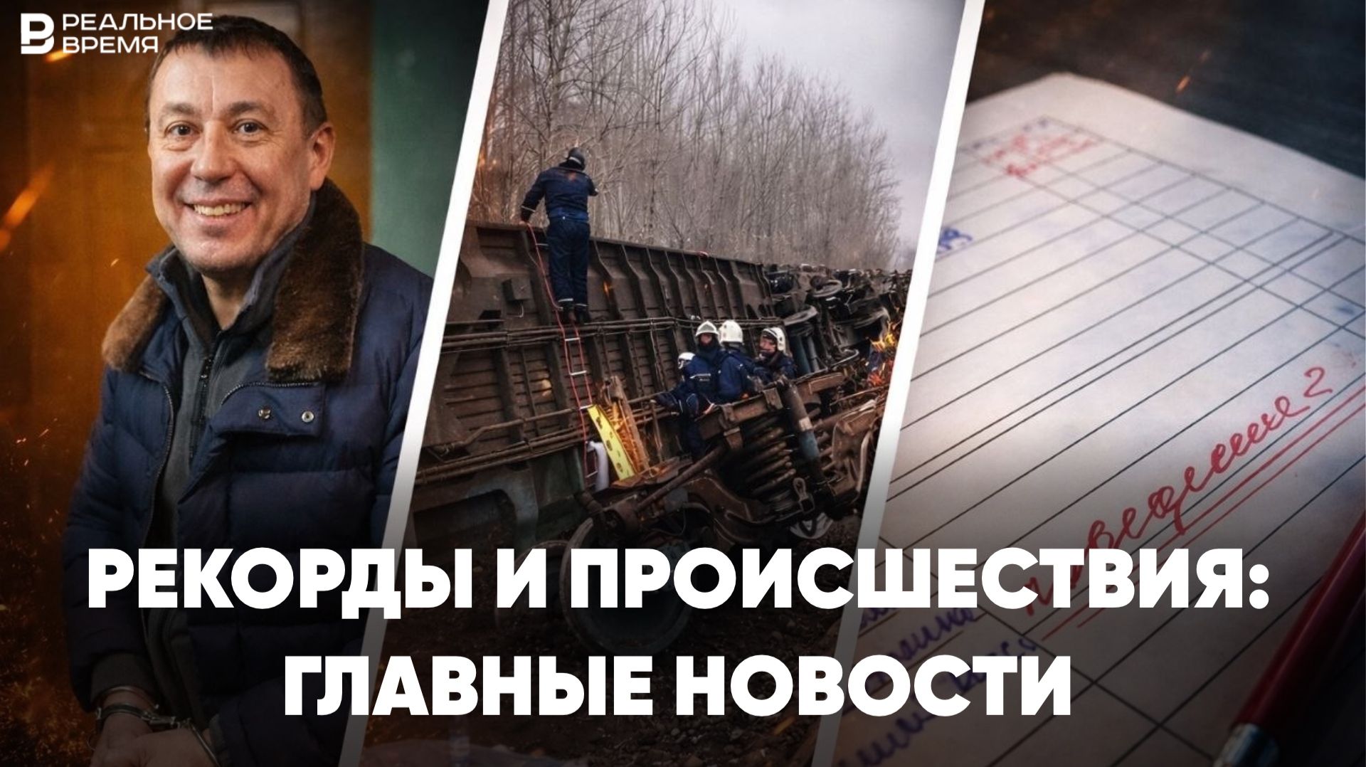 Крушение поезда в Чувашии, Мэр Нижнекамска в СИЗО, Оценки за поведение в школах