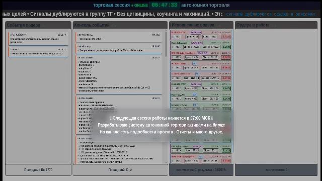 🛑💻 Разрабатываю систему автоматизированной торговли ценными бумагами. Работа в реальном времени.