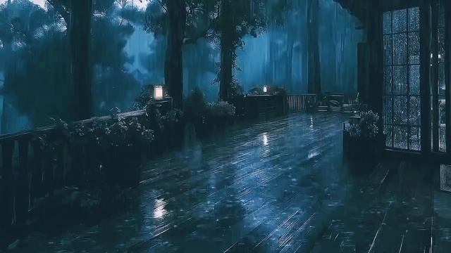 Дождь в лесу | Шум дождя для сна 1 час | Сильный дождь — глубокий сон | Дождь для расслабления