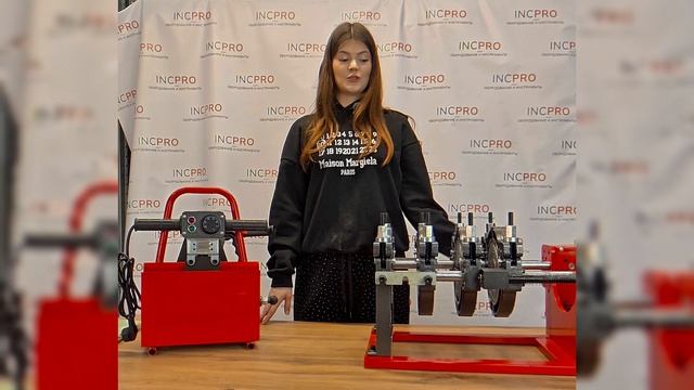 Редукторный станок для сварки ПНД труб 63-160 мм 4-х зажимной