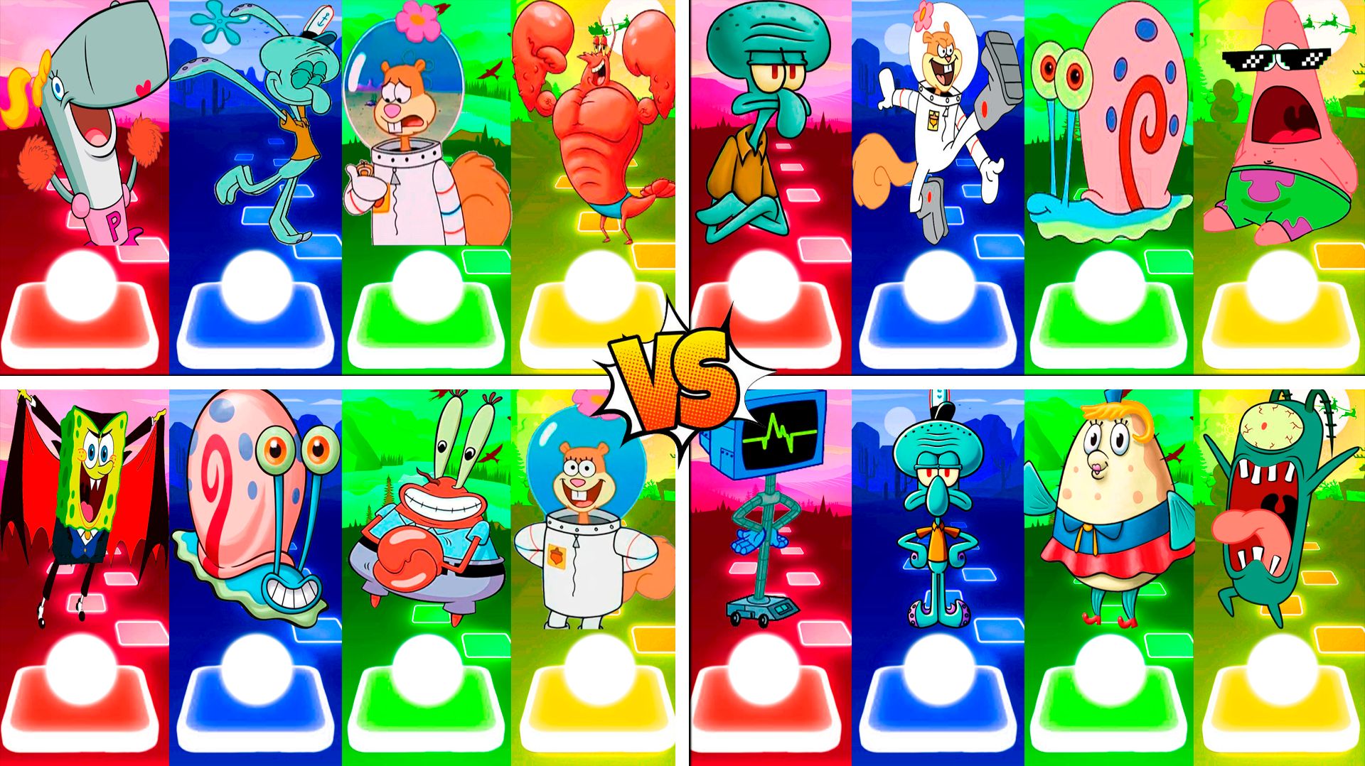 Coffin Dance Губка Боб Мегамикс ⭐️ Tiles Hop №45-48 - Мультик про Губку Боба МУЛЬТФИЛЬМЫ Спанч Боб