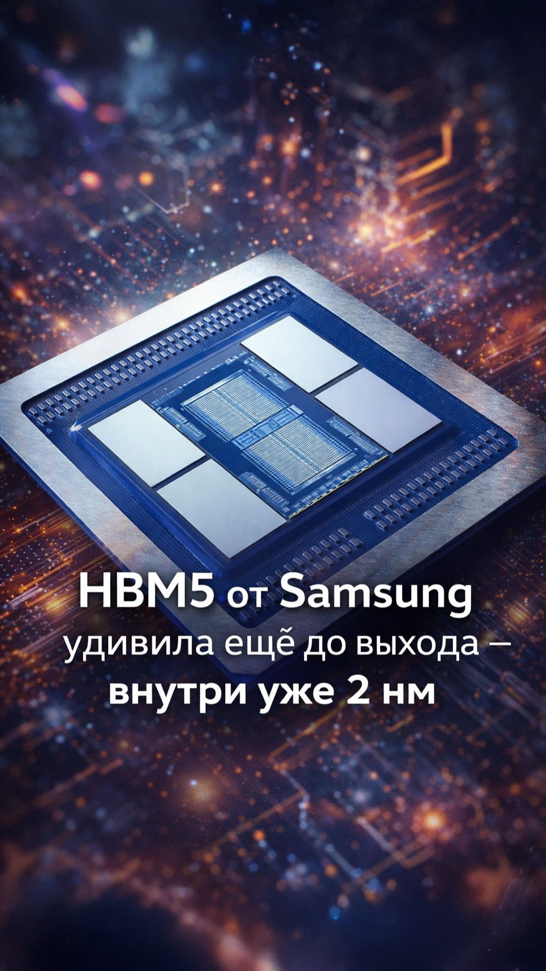 Что означает переход Samsung к HBM5 и зачем памяти для ИИ нужны 2 нм