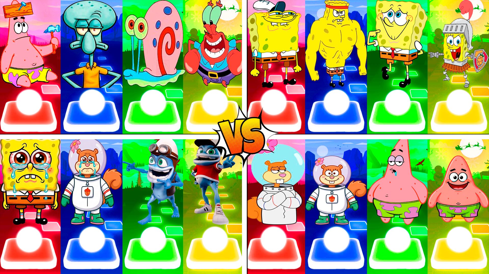 Coffin Dance Губка Боб Мегамикс ⭐️ Tiles Hop №53-56 - Мультик про Губку Боба МУЛЬТФИЛЬМЫ Спанч Боб