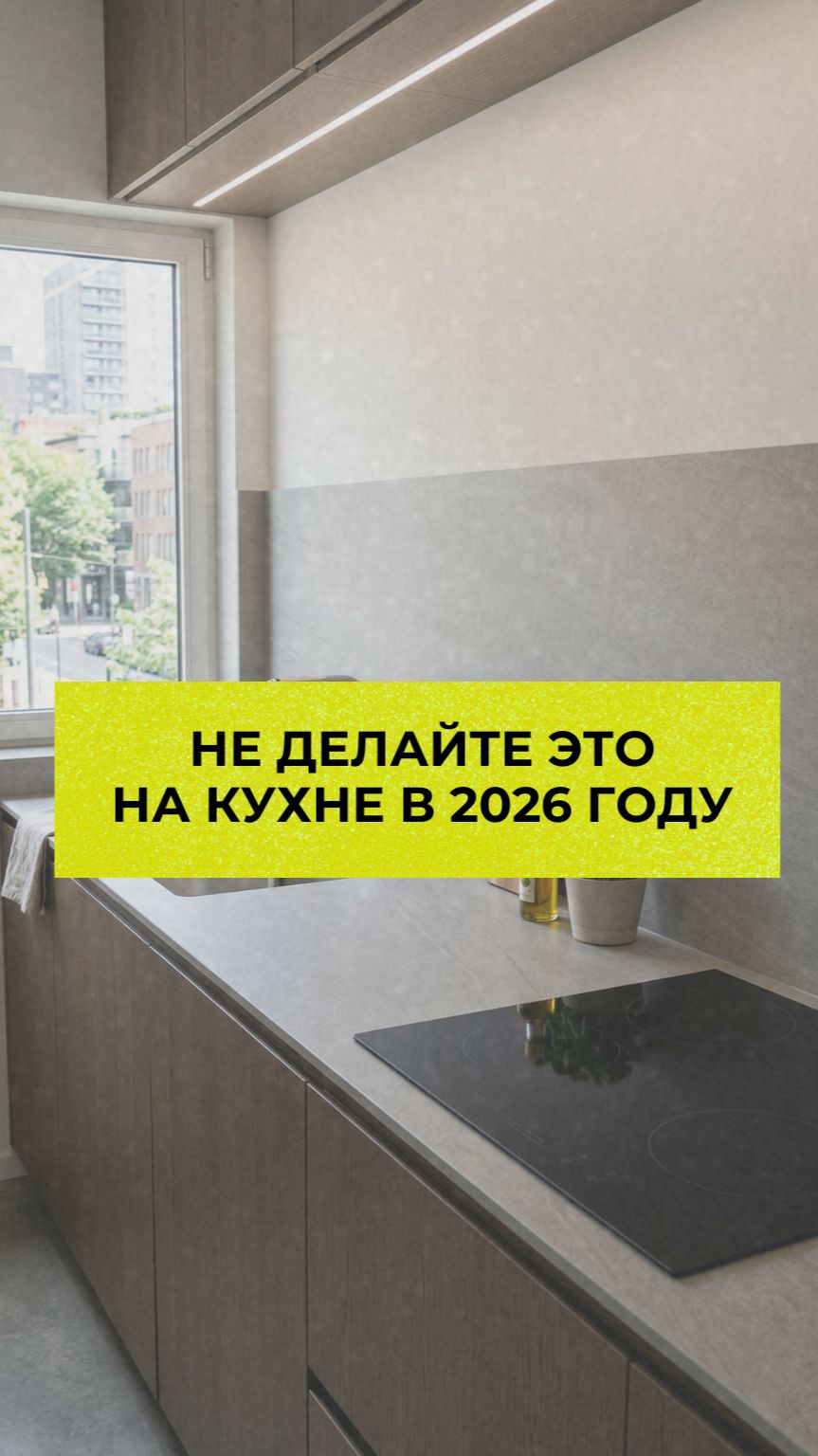 Что не надо делать на кухне в 2026 году