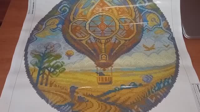Воздушный шар от Мир вышивки. Алмазная мозаика