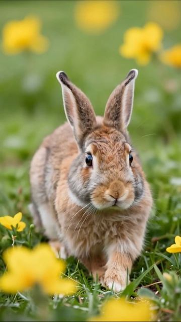 Ушастый друг на весеннем лугу #кролик #весна #природа