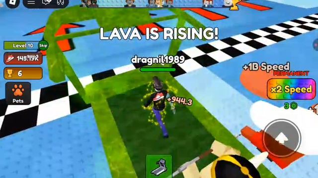 НЕ КАСАЯСЬ ЗЕМЛИ !!! РОБЛОКС ПОЛ ЭТО ЛАВА !!! ( Драгнил )