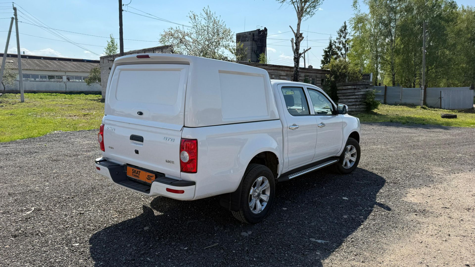 🚛 Мощный апгрейд: вместительный кунг СКАТ выше крыши пикапа для Sollers ST6! 🏗