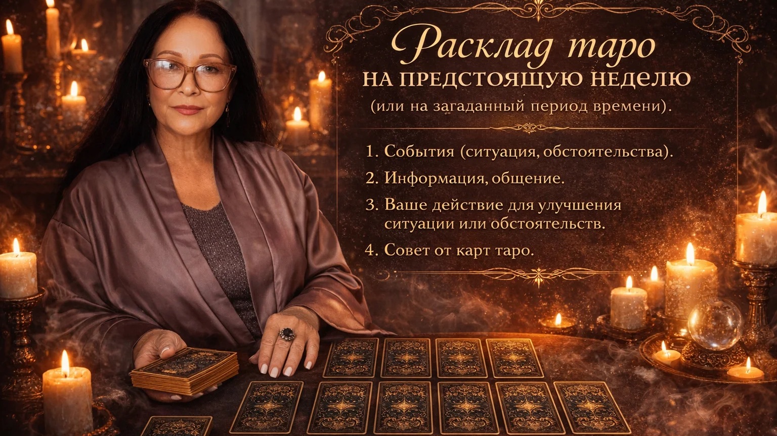 ОБЩИЙ РАСКЛАД ТАРО - Прогноз на неделю ( или загаданный период времени)