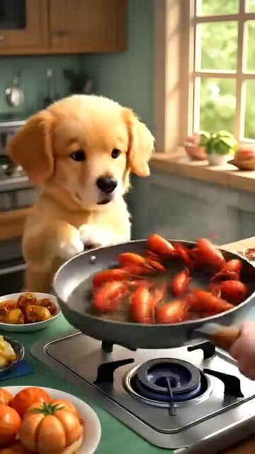 Собачка готовит #Котики️ #нейромульт #Мурр #котик #Огогого #Коты #Мама #Мултикадр #Зароботок #мяу