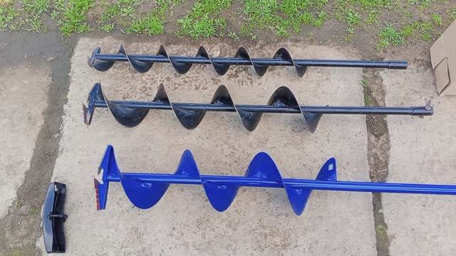 Купил новый шнек для льда для мотобура чтоб пробуривать им глину .