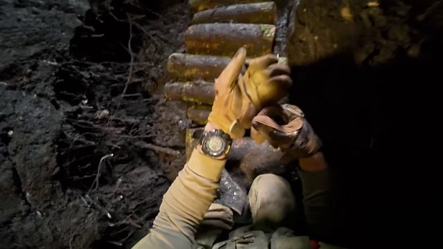 Уничтожение дрона противника накладным зарядом на ЛБС