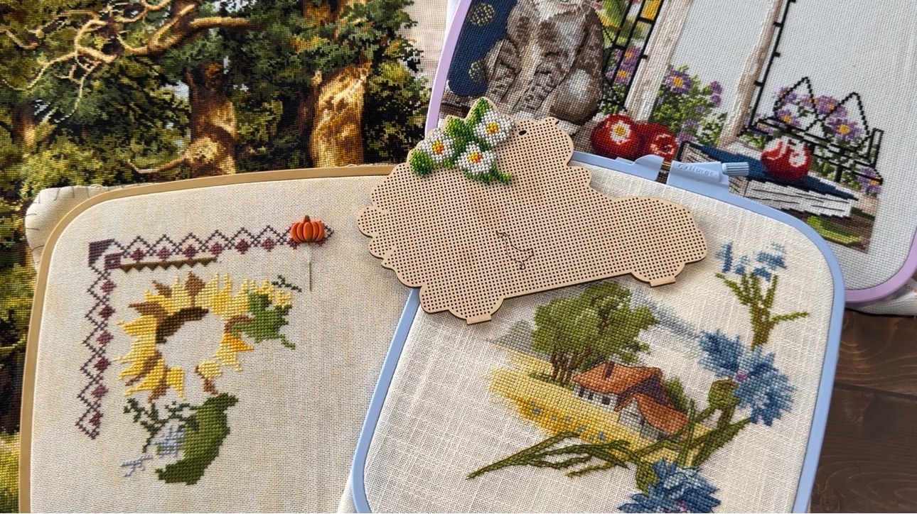 Вышивка крестом/Старт»Весенняя машинка» от Гусь В/СП/Процессы