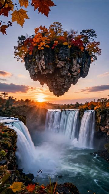 Летающие скалы и водопады: удивительная природа #природа #водопады #пейзажи
