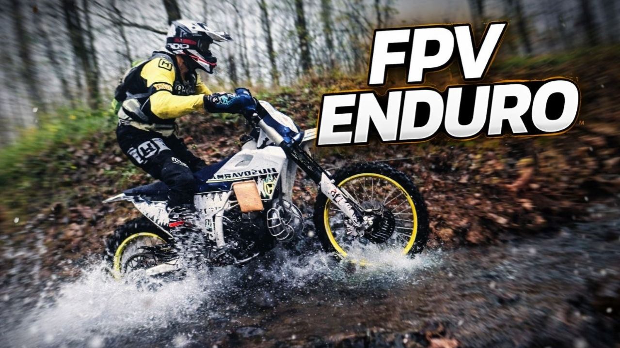 FPV аэросъёмка кроссового мотоцикла (Хабаровск)