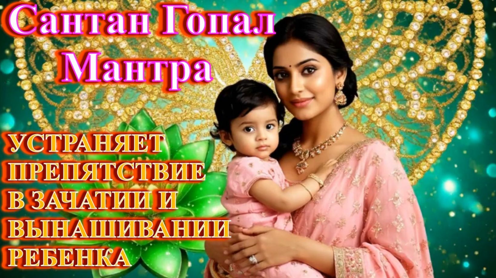 Сантан Гопал  Мантра. Устраняет препятствие в зачатии и вынашивании ребенка.