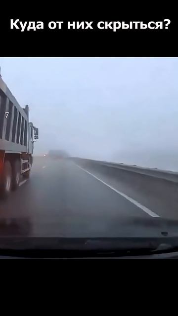 ШОК два дальнобоя смяли машину