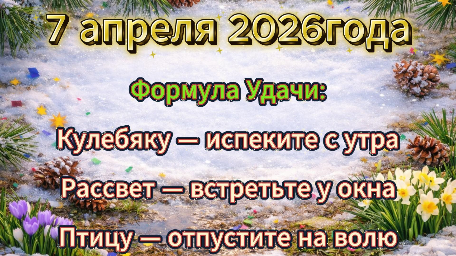 Народные приметы на 7 апреля 2026 года