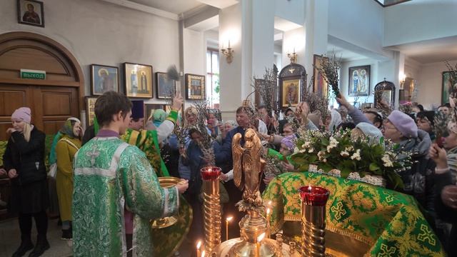 Вербное Воскресение в Краснообском Сергиево-Казанском храме
