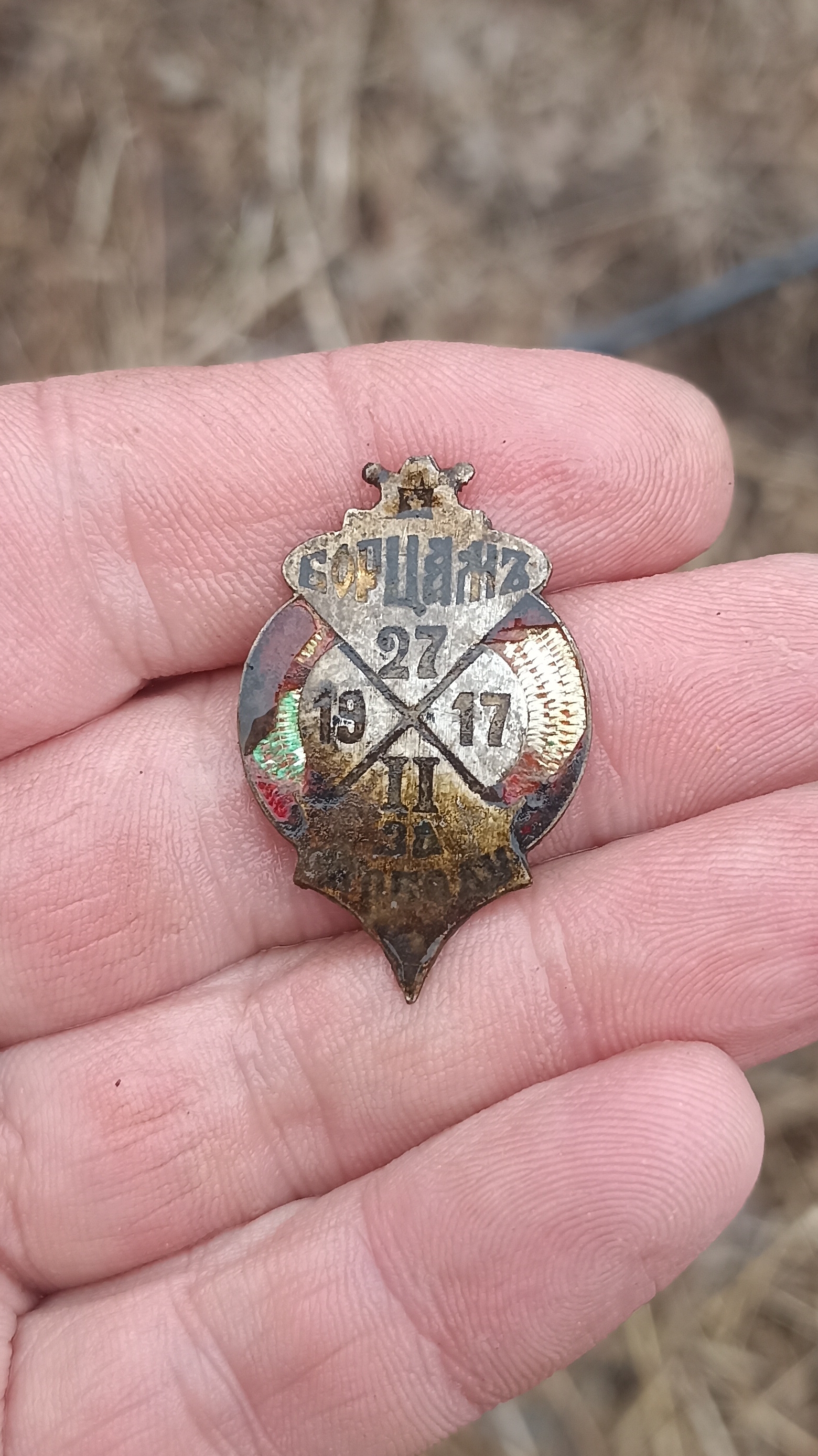 Значок борцам революционных времён