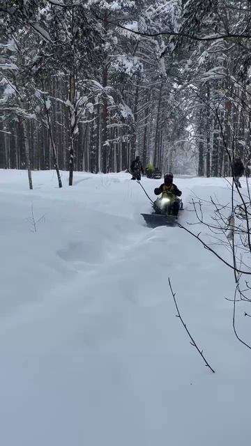 Для него нет непреодолимых препятствий #Vitar #зима #снегоход