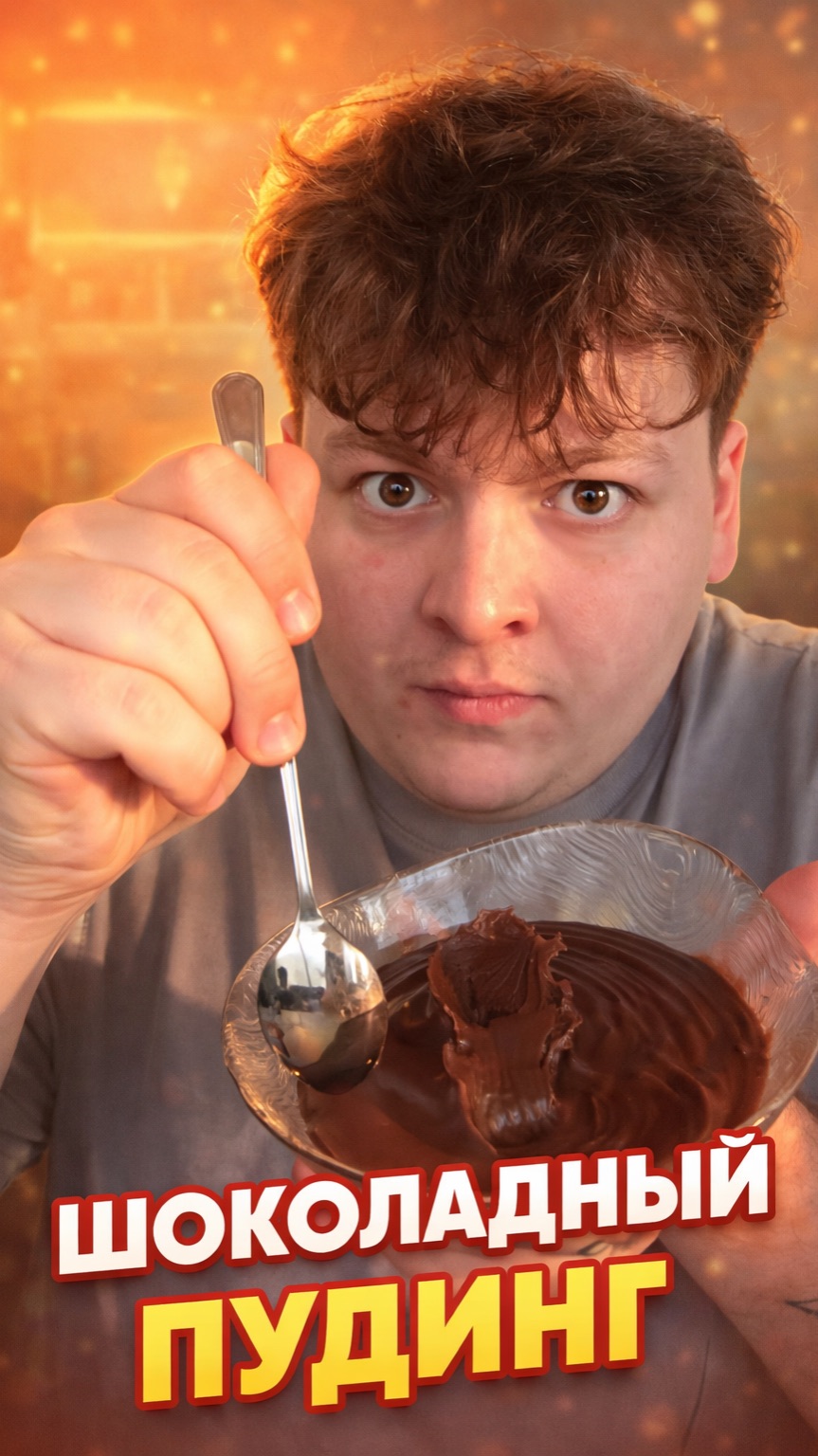 Делаем шоколадный пудинг 😍👍