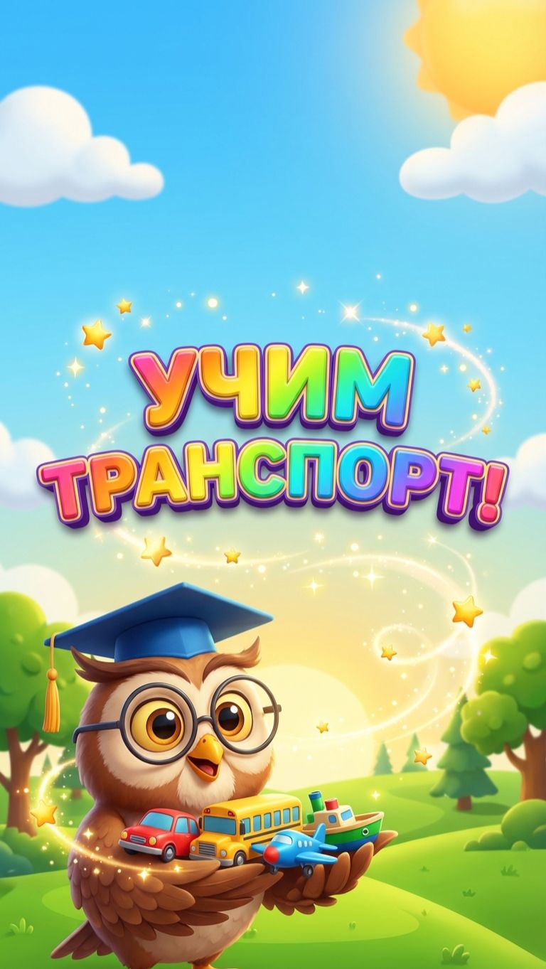 🚌 Учим ВИДЫ ТРАНСПОРТА! | Types Of Transport For Kids | Обучающее видео 3-7 лет