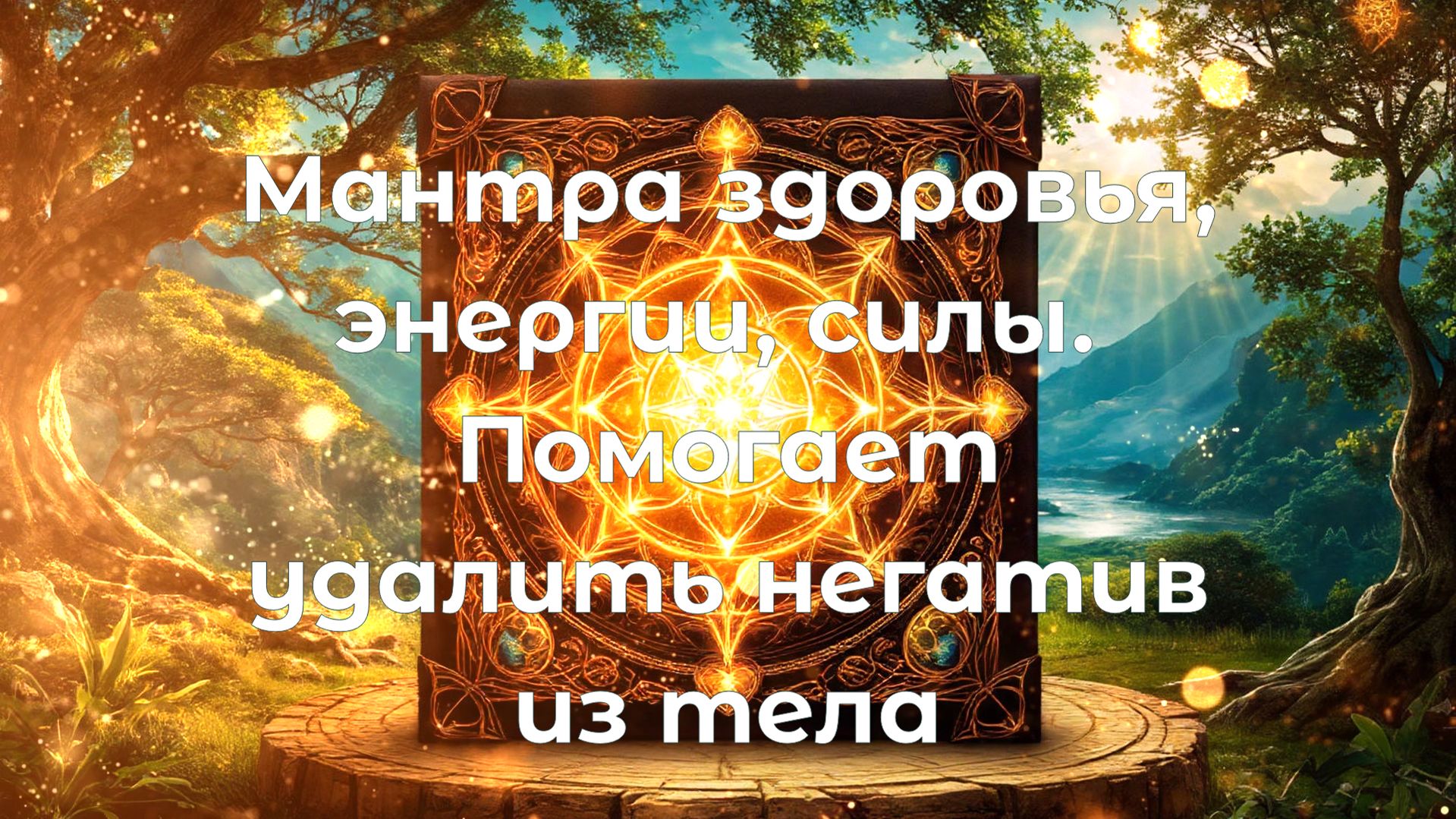 Мантра здоровья энергии силы. Помогает удалить негатив из тела.