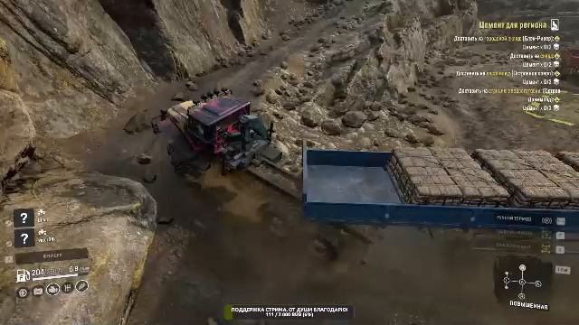 Snowrunner. Покатушки в КООПе. Помощь людям.