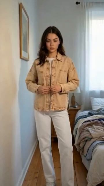 От оверсайз до кроп: все фасоны джинсовок 🤍 Сохрани, если понравилось ✨