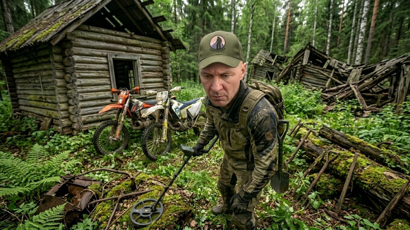 Нашли ЭТО в заброшенной деревне! Экспедиция на мотоциклах.