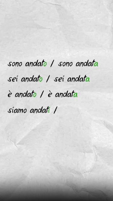 Использование глагола Essere в Passato Prossimo