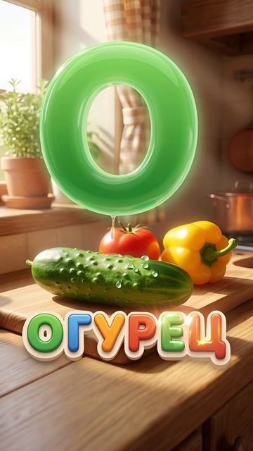 🥒 Буква О — Огурец!