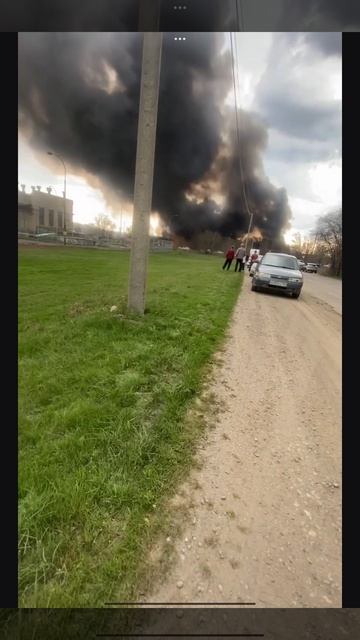 В, Волгодонск  произошёл пожар в свалке  а я в Волгодонске живу