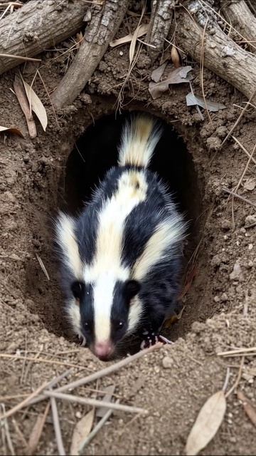 Удивительное животное: встреча со смердящим барсучком #животные #дикаяприрода #приключения