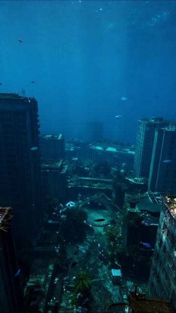 Подводный город: удивительная красота затопленного мира #подводныймир #пейзажи #экология