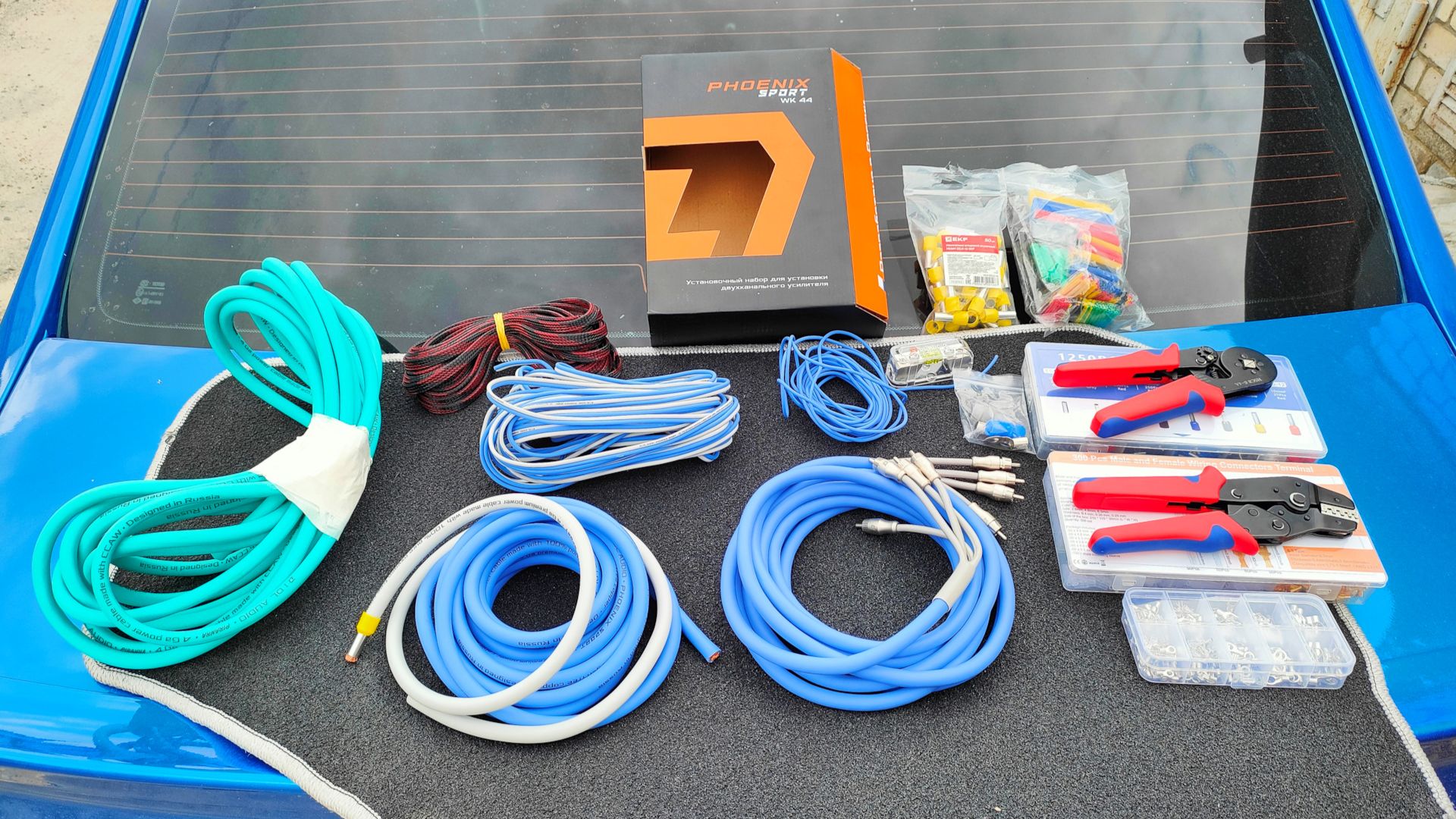 Установка проводки для подключения усилителя DL Audio Phoenix Sport WK 44