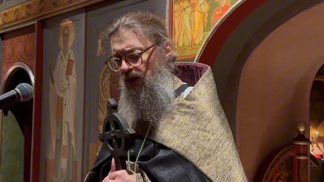 Проповедь свящ. Андрея Щенникова после вечерней Литургии Преждеосвященных Даров