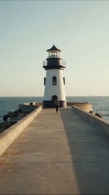 Набережная к маяку: путь к вдохновению #маяк #путешествия #природа
